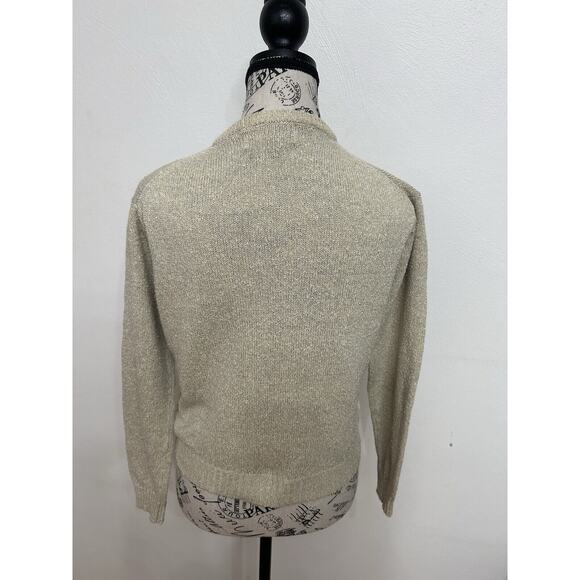 Vintage DEANS OF SCOTLAND Silk & Cotton Heritage Classic Sweater Minimalism  Med - Picture 3 of 3